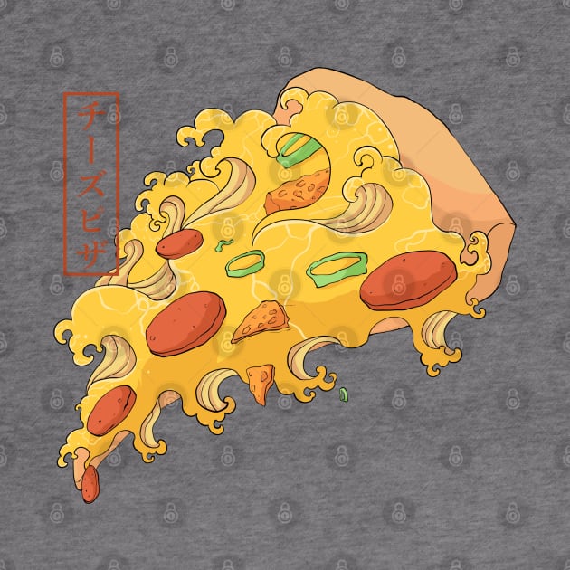 cheese pizza tsunami by Amartwork